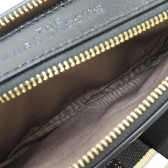 MARC JACOBS Shoulder Bag PVC white Snapshot Double J Women Used Authentic