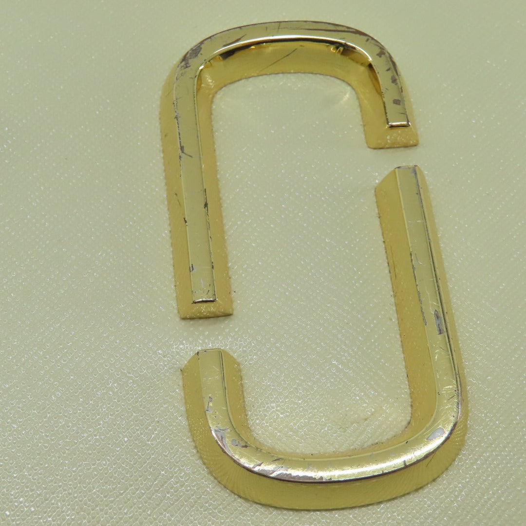 MARC JACOBS Shoulder Bag PVC white Snapshot Double J Women Used Authentic