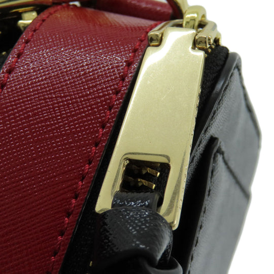 MARC JACOBS Shoulder Bag PVC black Snapshot Double J