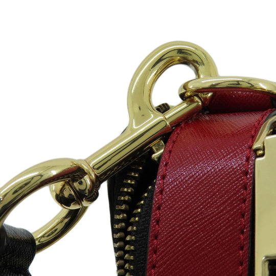 MARC JACOBS Shoulder Bag PVC black Snapshot Double J