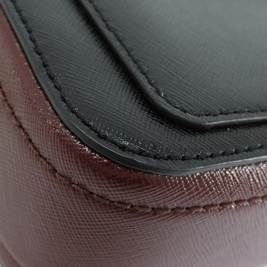 MARC JACOBS Shoulder Bag PVC black Snapshot Double J