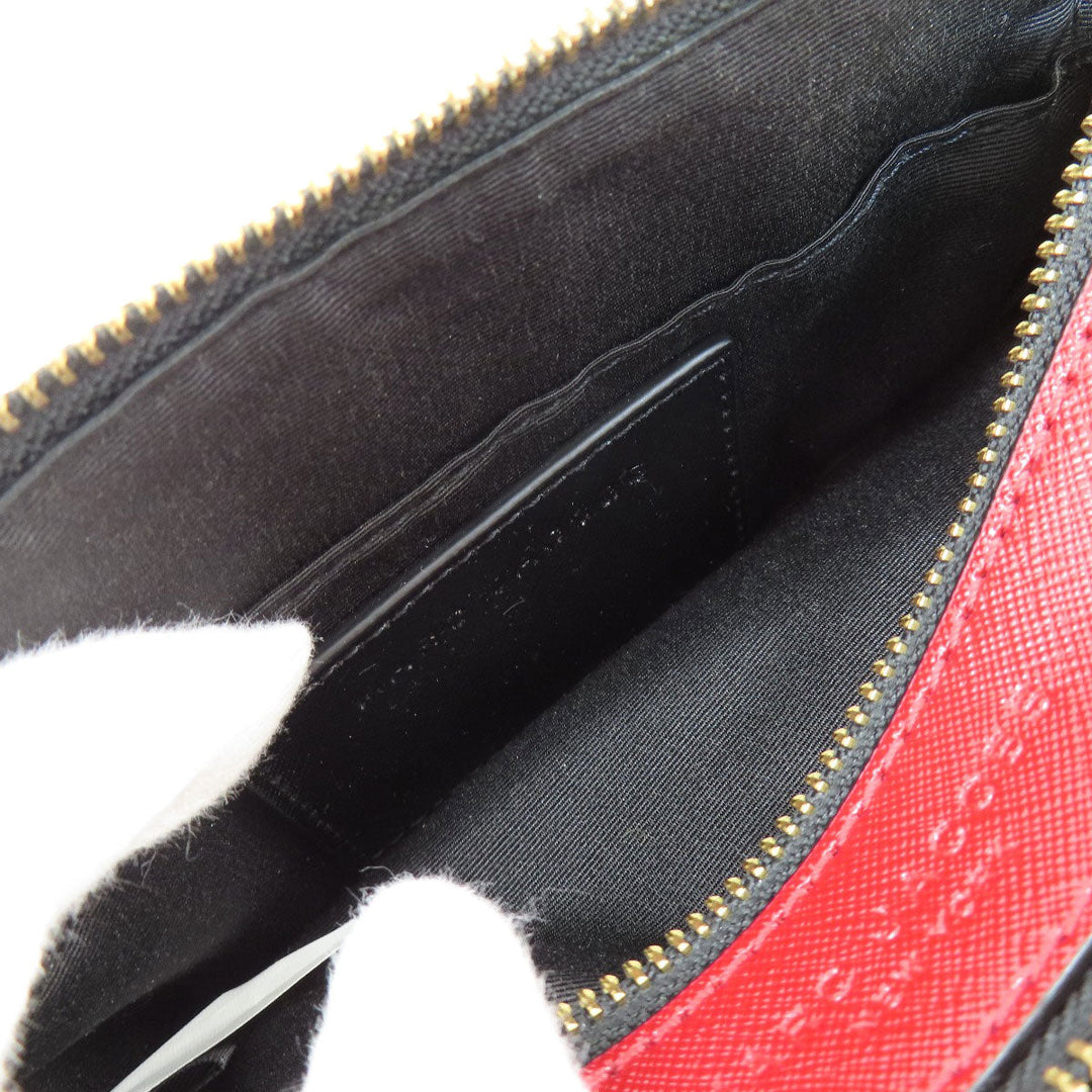 MARC JACOBS Shoulder Bag PVC black Snapshot Double J