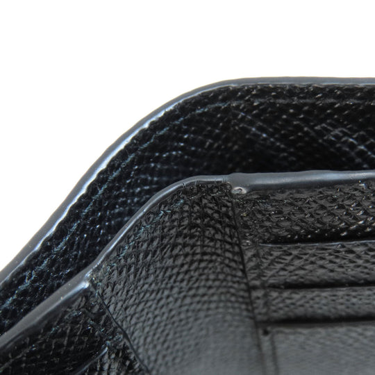 BVLGARI Bifold Wallet leather black Tri-fold Wallet Bvlgari Bvlgari Women(Unisex) Used Authentic