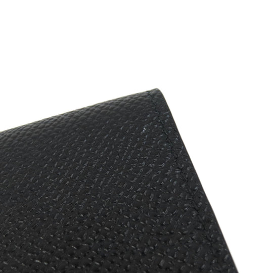 BVLGARI Bifold Wallet leather black Tri-fold Wallet Bvlgari Bvlgari Women(Unisex) Used Authentic