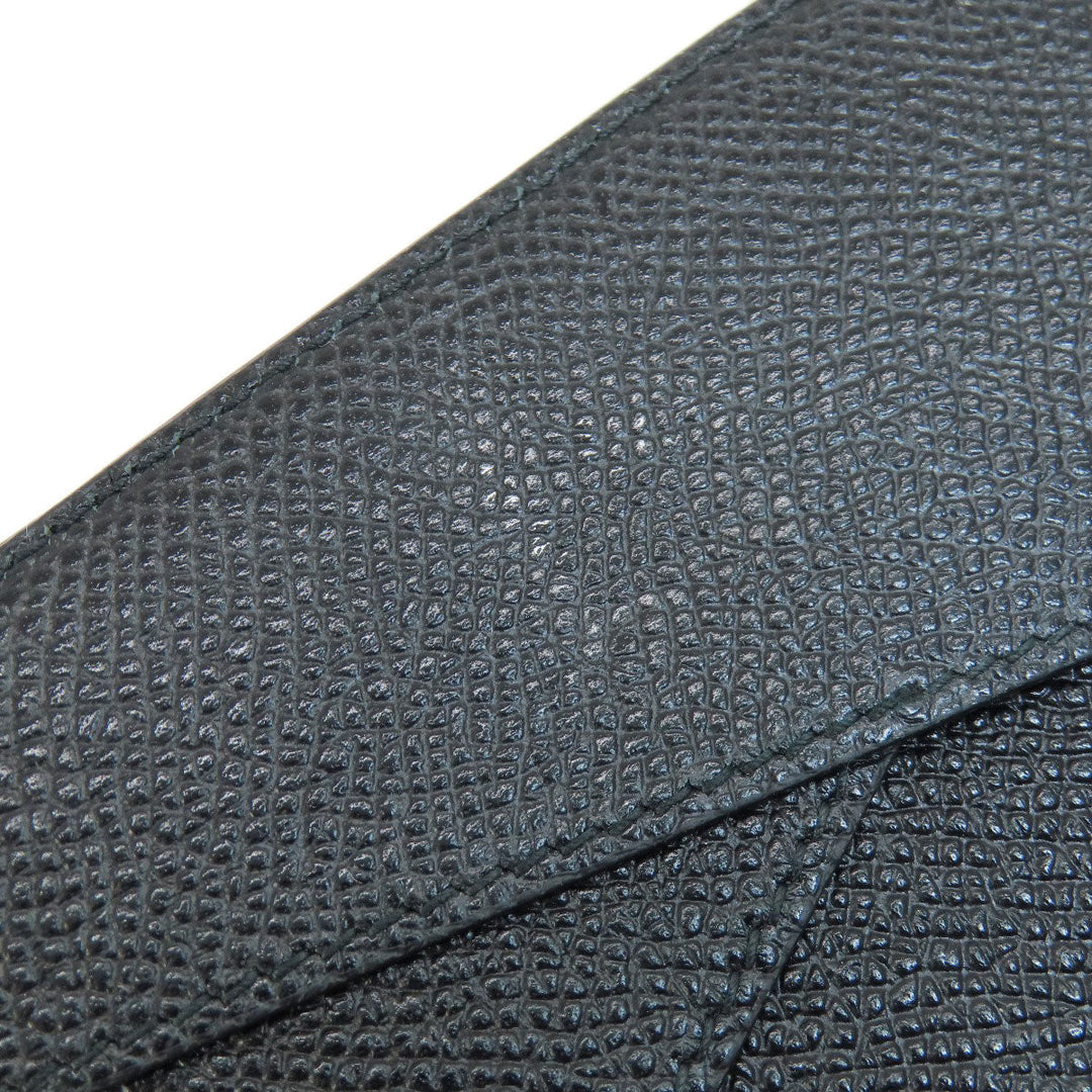 BVLGARI Bifold Wallet leather black Tri-fold Wallet Bvlgari Bvlgari Women(Unisex) Used Authentic