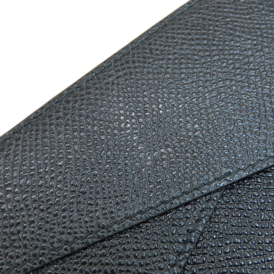 BVLGARI Bifold Wallet leather black Tri-fold Wallet Bvlgari Bvlgari Women(Unisex) Used Authentic
