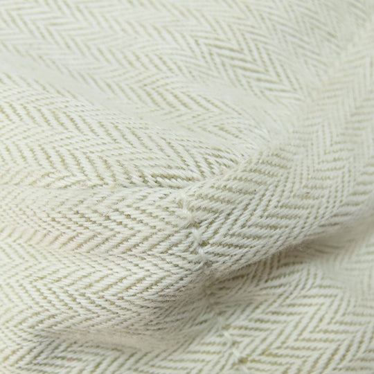 HERMES Cosmetics Pouch Towal chevron beige Foolby 20 Women Used Authentic