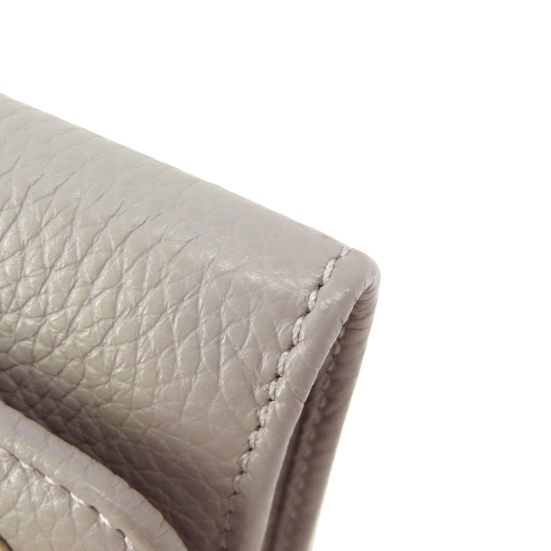 JIMMY CHOO Long Wallet Purse leather gray Star motif Women Used Authentic