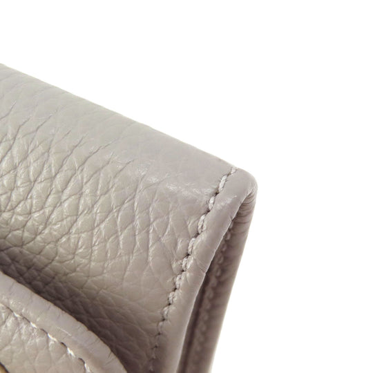 JIMMY CHOO Long Wallet Purse leather gray Star motif Women Used Authentic