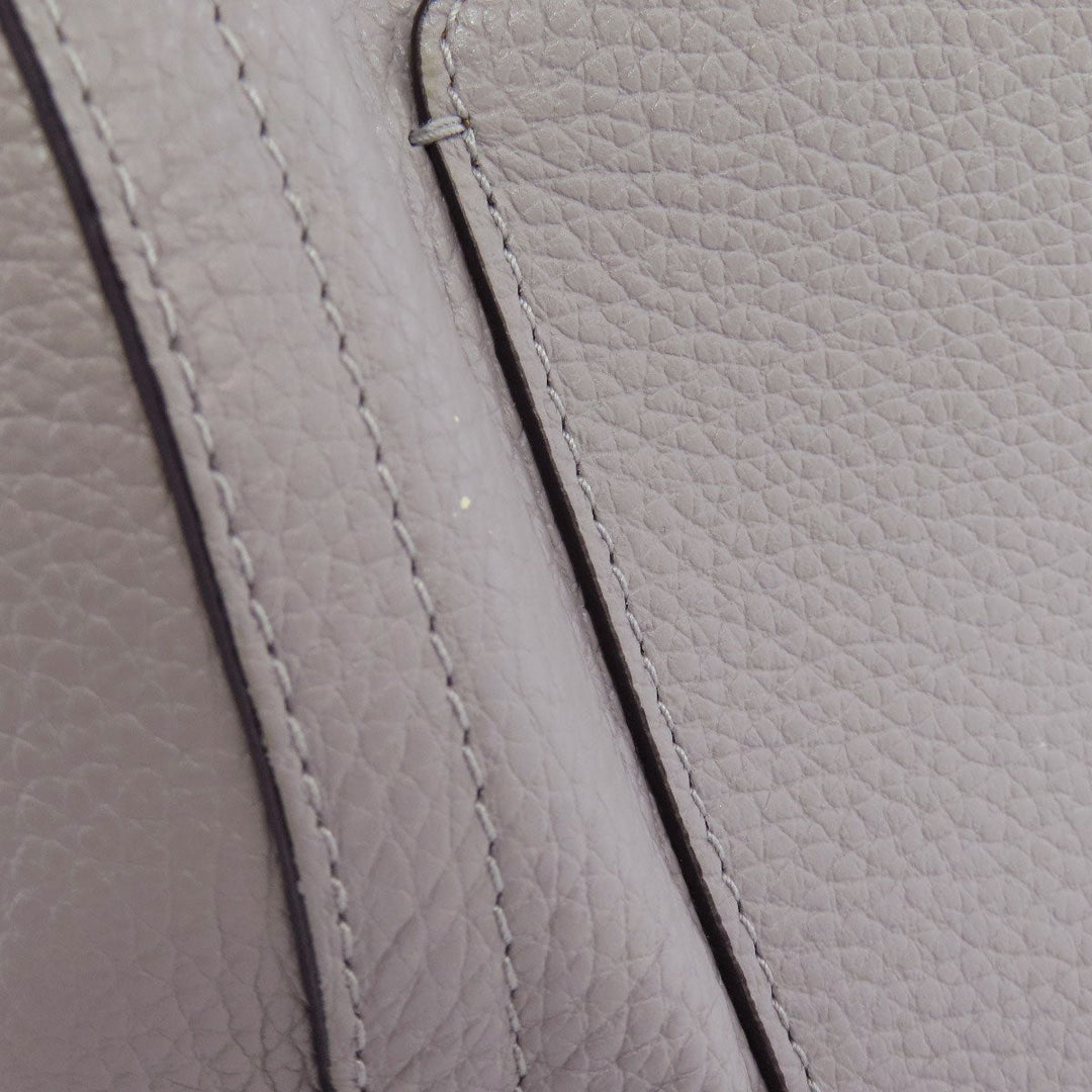 Furla Handbag leather gray 2WAY Women Used Authentic