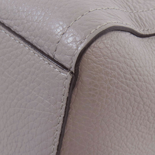 Furla Handbag leather gray 2WAY Women Used Authentic