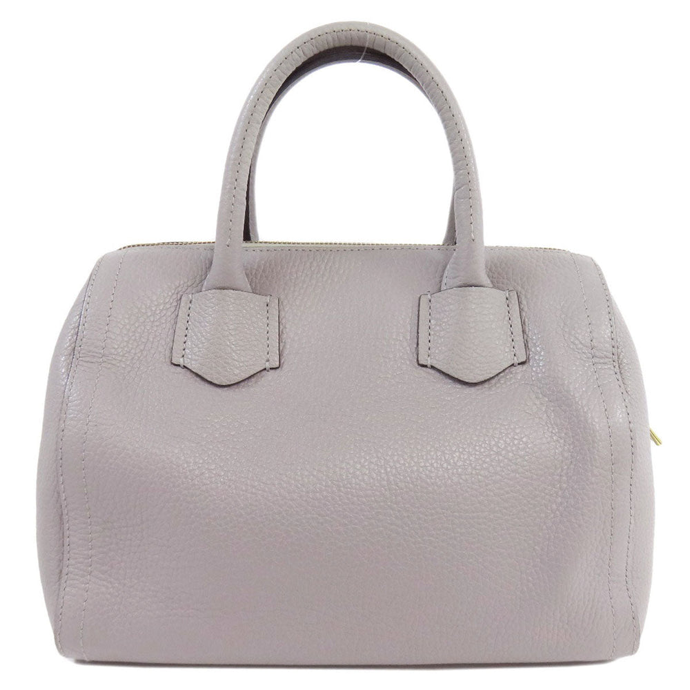 Furla Handbag leather gray 2WAY Women Used Authentic