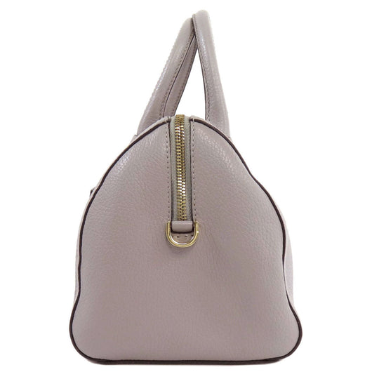 Furla Handbag leather gray 2WAY Women Used Authentic