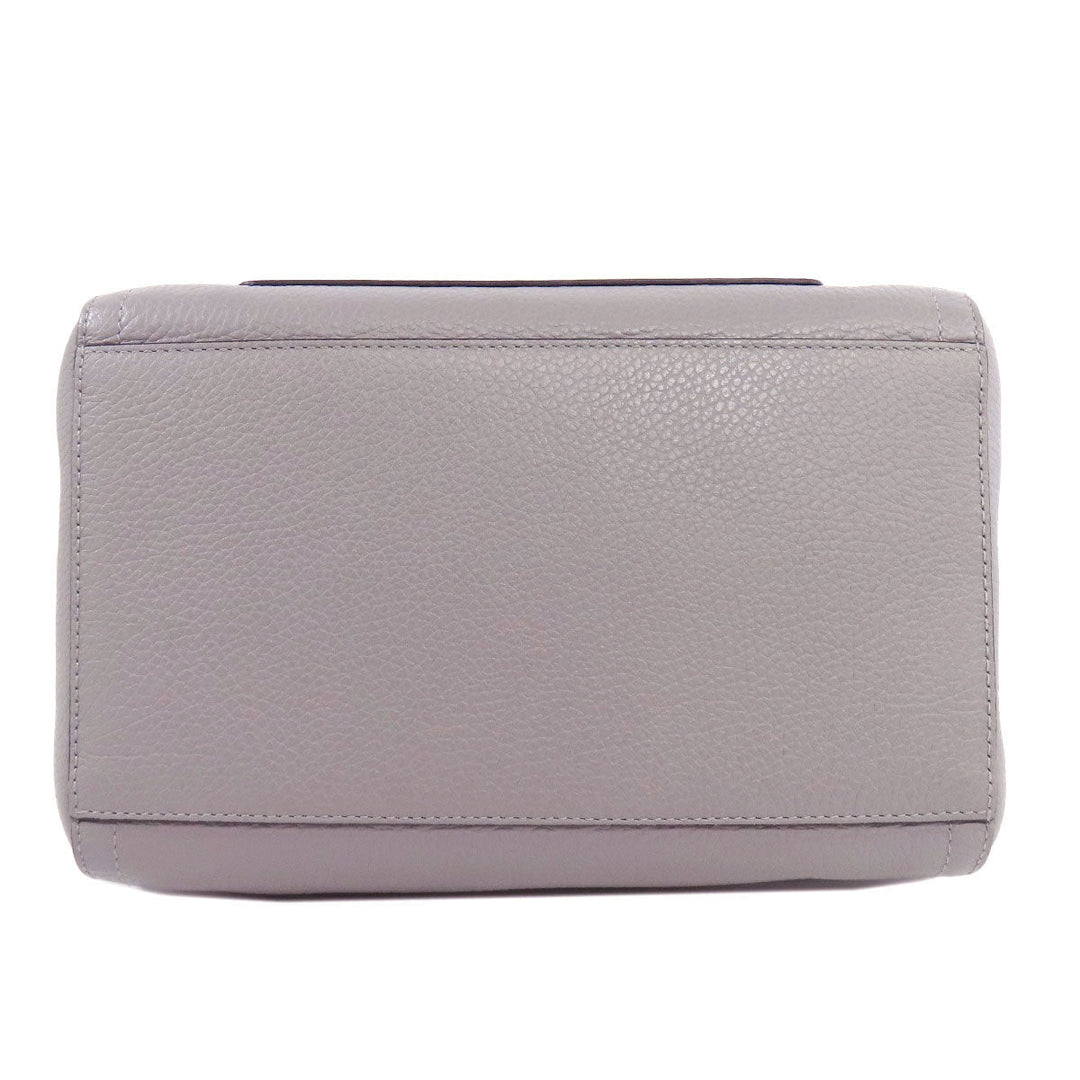 Furla Handbag leather gray 2WAY Women Used Authentic