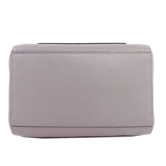 Furla Handbag leather gray 2WAY Women Used Authentic