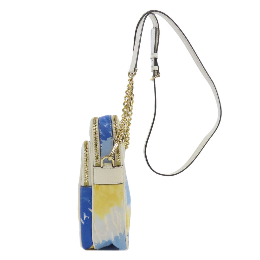 MICHAEL KORS Shoulder Bag PVC white logo Women Used Authentic
