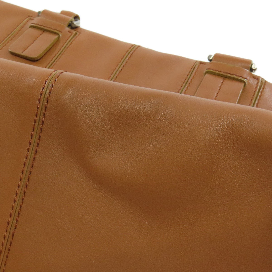 TOD�fS Handbag leather Brown 2WAY Women Used Authentic