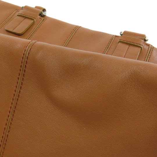 TOD�fS Handbag leather Brown 2WAY Women Used Authentic