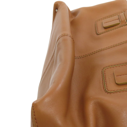 TOD�fS Handbag leather Brown 2WAY Women Used Authentic