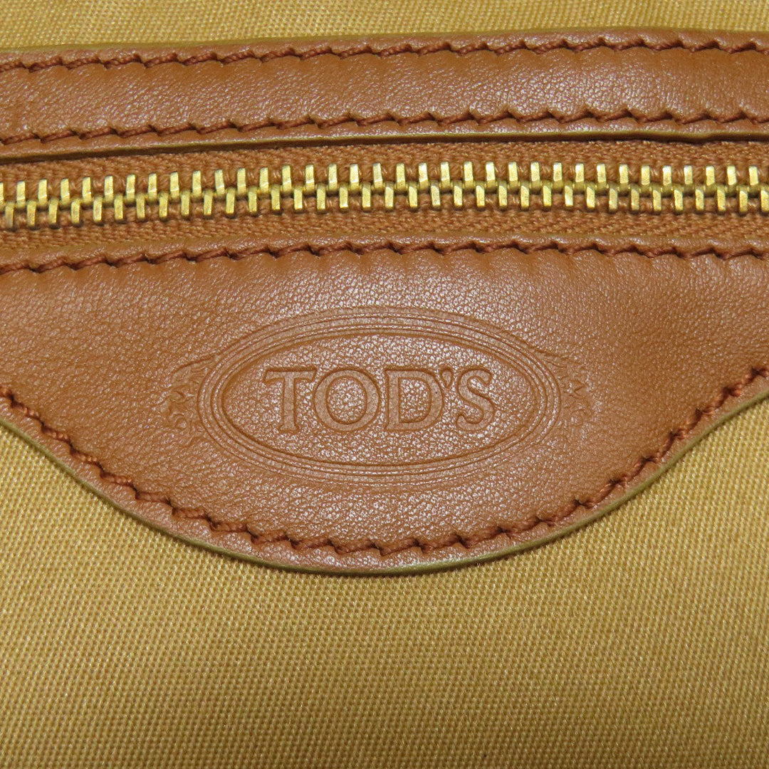 TOD�fS Handbag leather Brown 2WAY Women Used Authentic