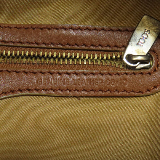 TOD�fS Handbag leather Brown 2WAY Women Used Authentic