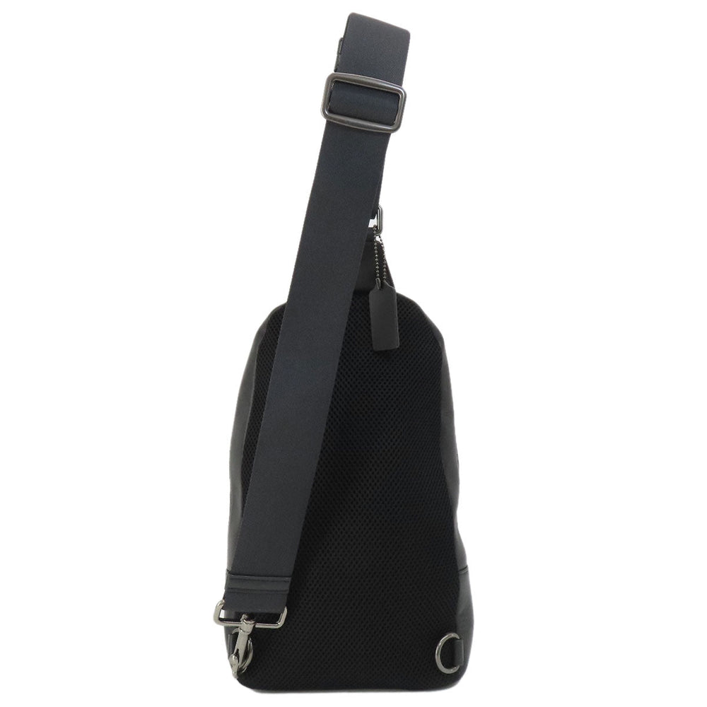 COACH Sling bag F56877 Leather, Nylon black logo mens Used Authentic