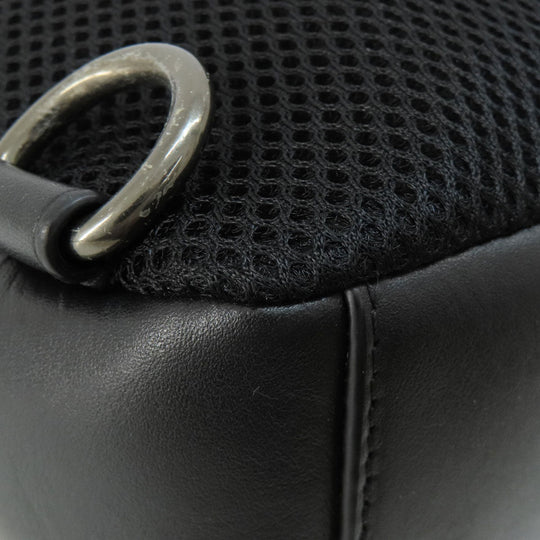 COACH Sling bag F56877 Leather, Nylon black logo mens Used Authentic