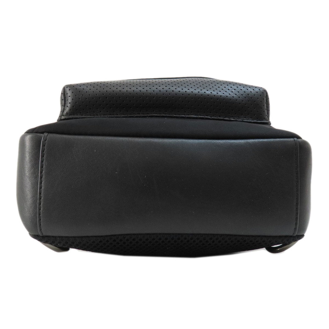 COACH Sling bag F56877 Leather, Nylon black logo mens Used Authentic