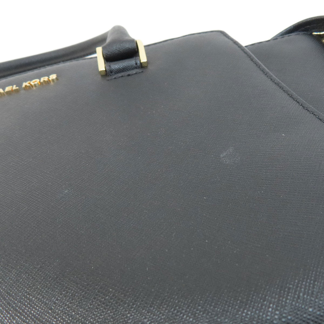 MICHAEL KORS Handbag leather black 2WAY Women Used Authentic