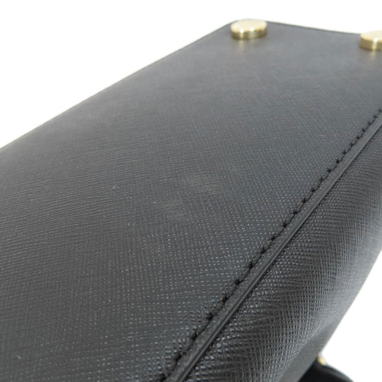 MICHAEL KORS Handbag leather black 2WAY Women Used Authentic