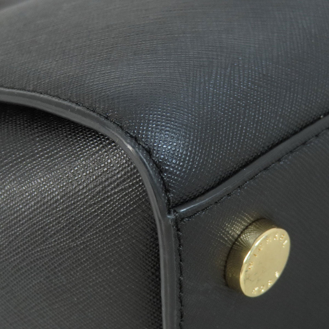 MICHAEL KORS Handbag leather black 2WAY Women Used Authentic