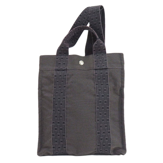 HERMES Backpack canvas gray Her Line add PM Women Used Authentic
