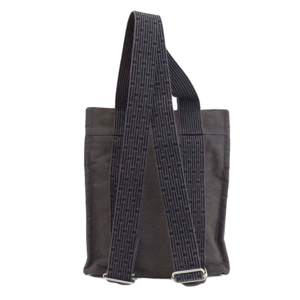 HERMES Backpack canvas gray Her Line add PM Women Used Authentic