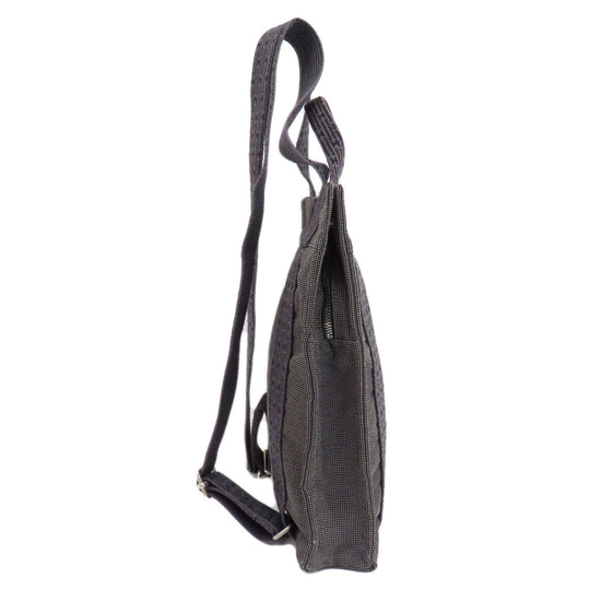 HERMES Backpack canvas gray Her Line add PM Women Used Authentic