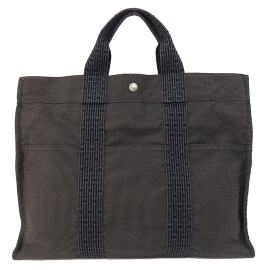 HERMES Tote Bag canvas gray