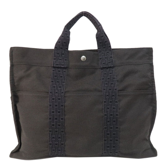 HERMES Tote Bag canvas gray