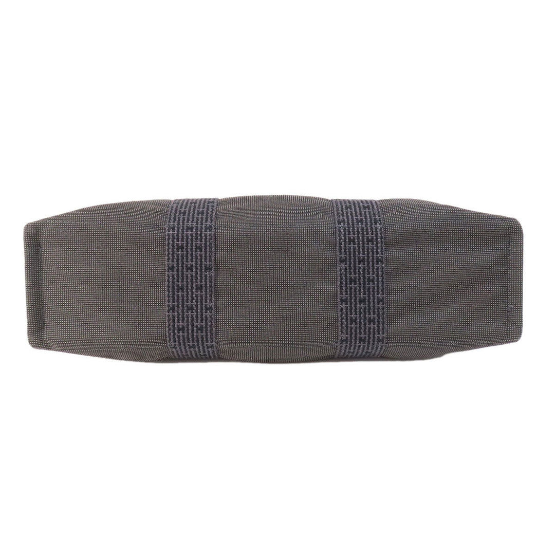 HERMES Tote Bag canvas gray