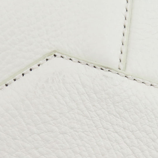 Furla Tote Bag leather white logo Women Used Authentic