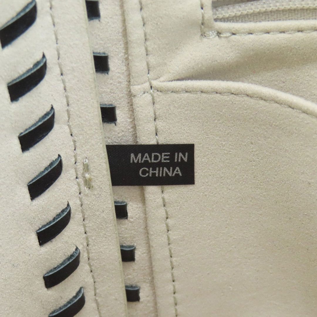 Furla Tote Bag leather white logo Women Used Authentic