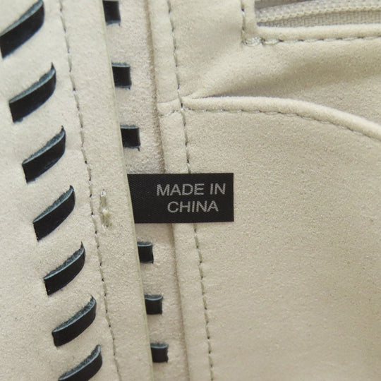 Furla Tote Bag leather white logo Women Used Authentic