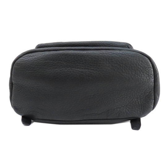 MICHAEL KORS Backpack leather black logo Women Used Authentic