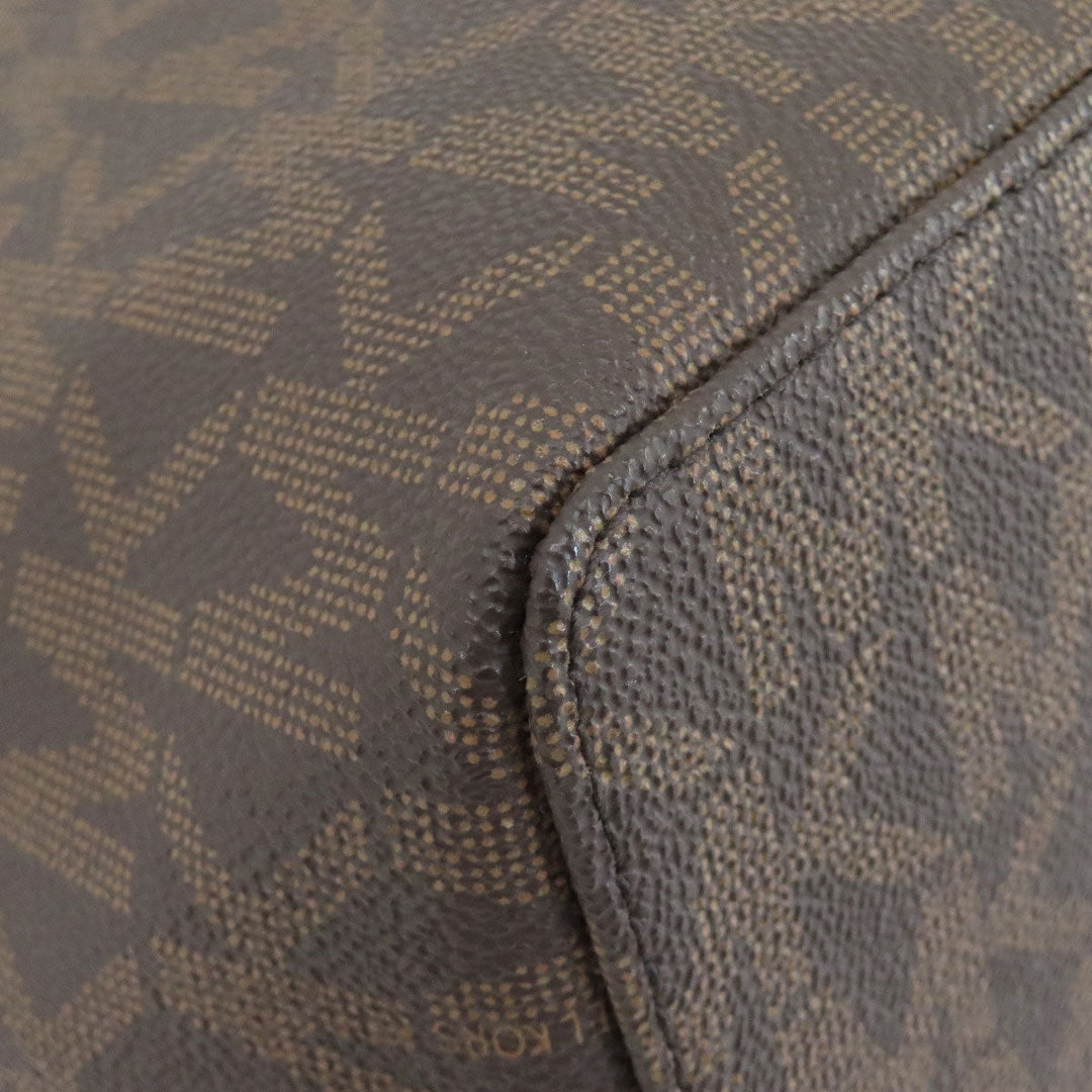 MICHAEL KORS Tote Bag PVC Brown MK signature Women Used Authentic