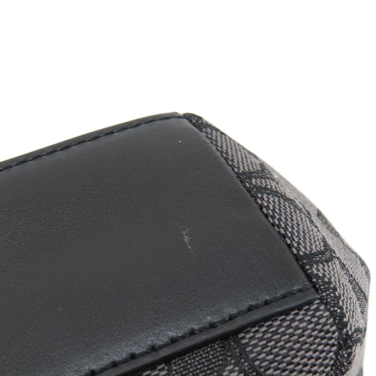 COACH Handbag F57830 canvas gray Signature 2WAY Women Used Authentic