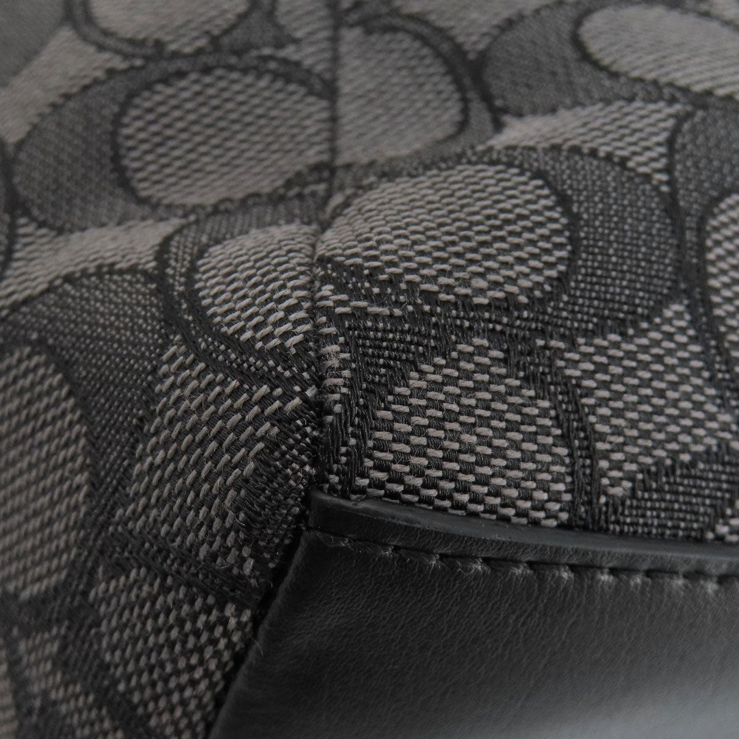 COACH Handbag F57830 canvas gray Signature 2WAY Women Used Authentic