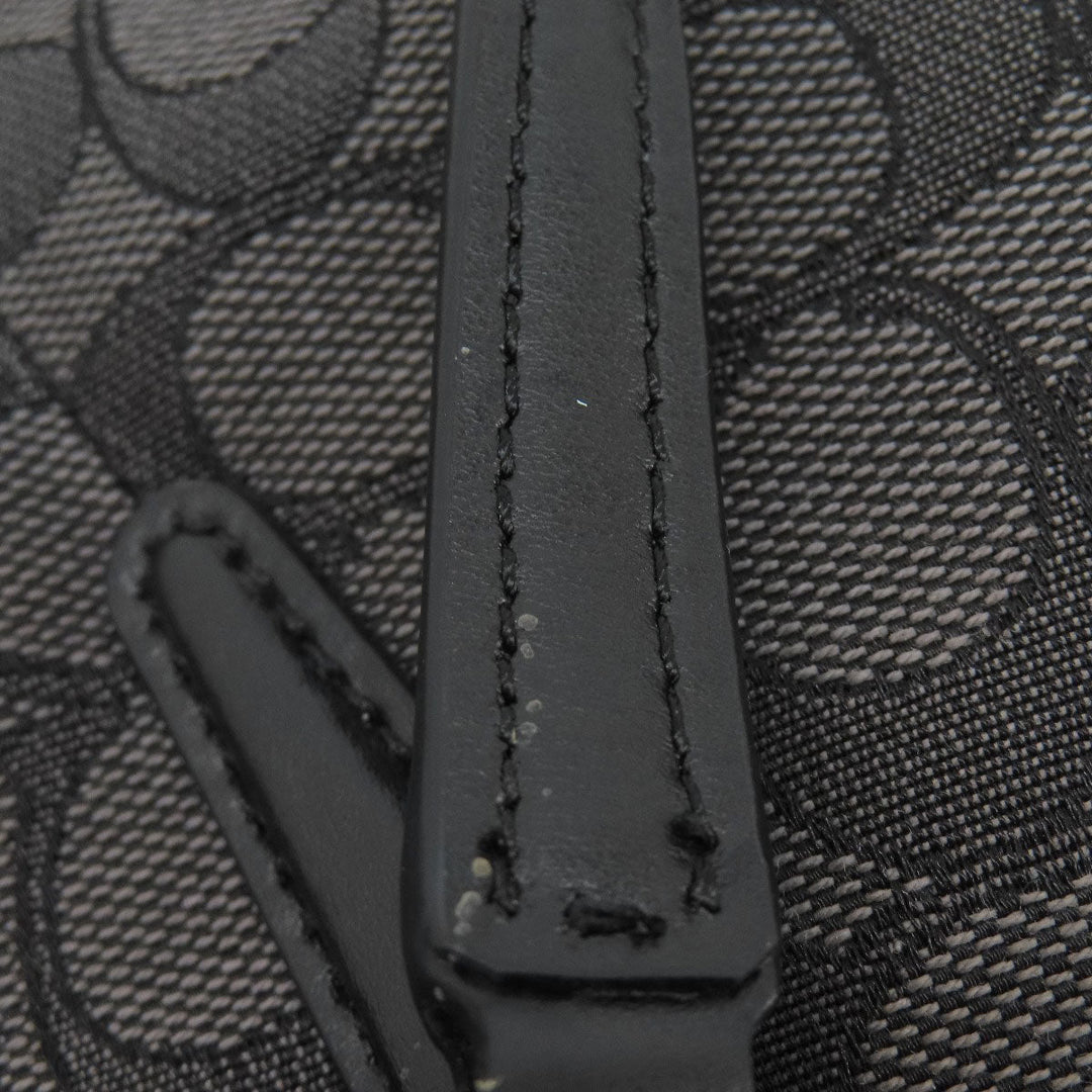 COACH Handbag F57830 canvas gray Signature 2WAY Women Used Authentic