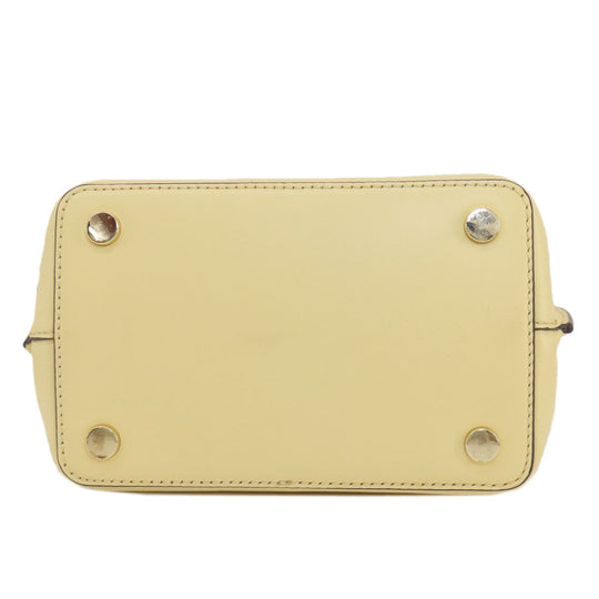 MICHAEL KORS Shoulder Bag leather yellow Long shoulder Women Used Authentic