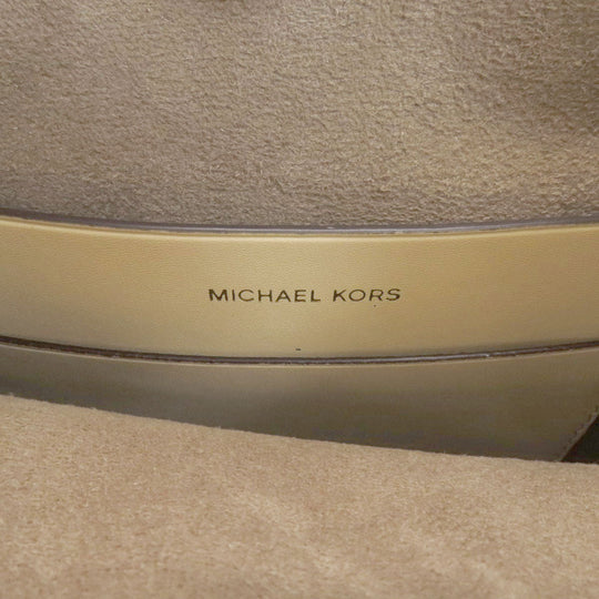 MICHAEL KORS Shoulder Bag leather yellow Long shoulder Women Used Authentic