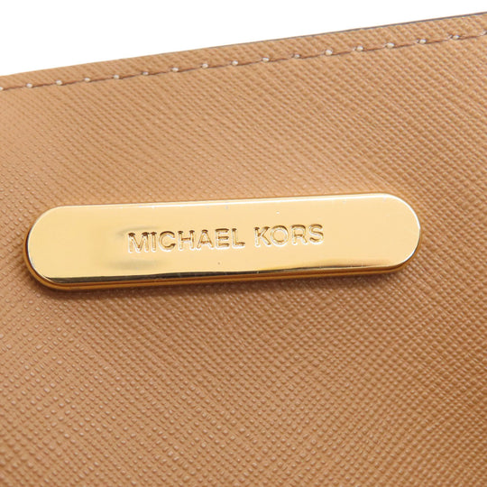 MICHAEL KORS Handbag PVC white MK Signature 2WAY Women Used Authentic