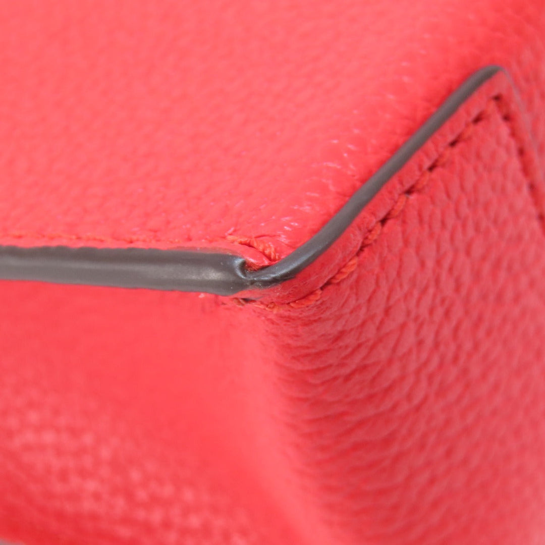MICHAEL KORS Handbag PVC Red logo 2WAY Women Used Authentic