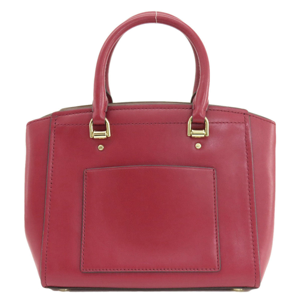 MICHAEL KORS Handbag leather Red 2WAY Women Used Authentic